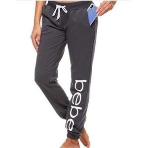 bebe Womens Sweatpants French Terry Jogger Lounge Sleep Pajamas 3X